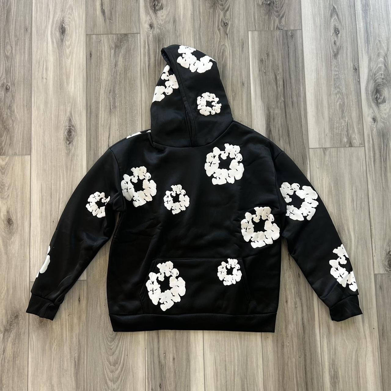 DENIME TEARS COTTON WREATH HOODIE Mサイズ Denim Tears Cotton Wreath Hoodie Black Monochrome Men's