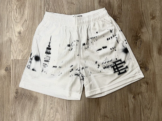 White EE Skyline Shorts